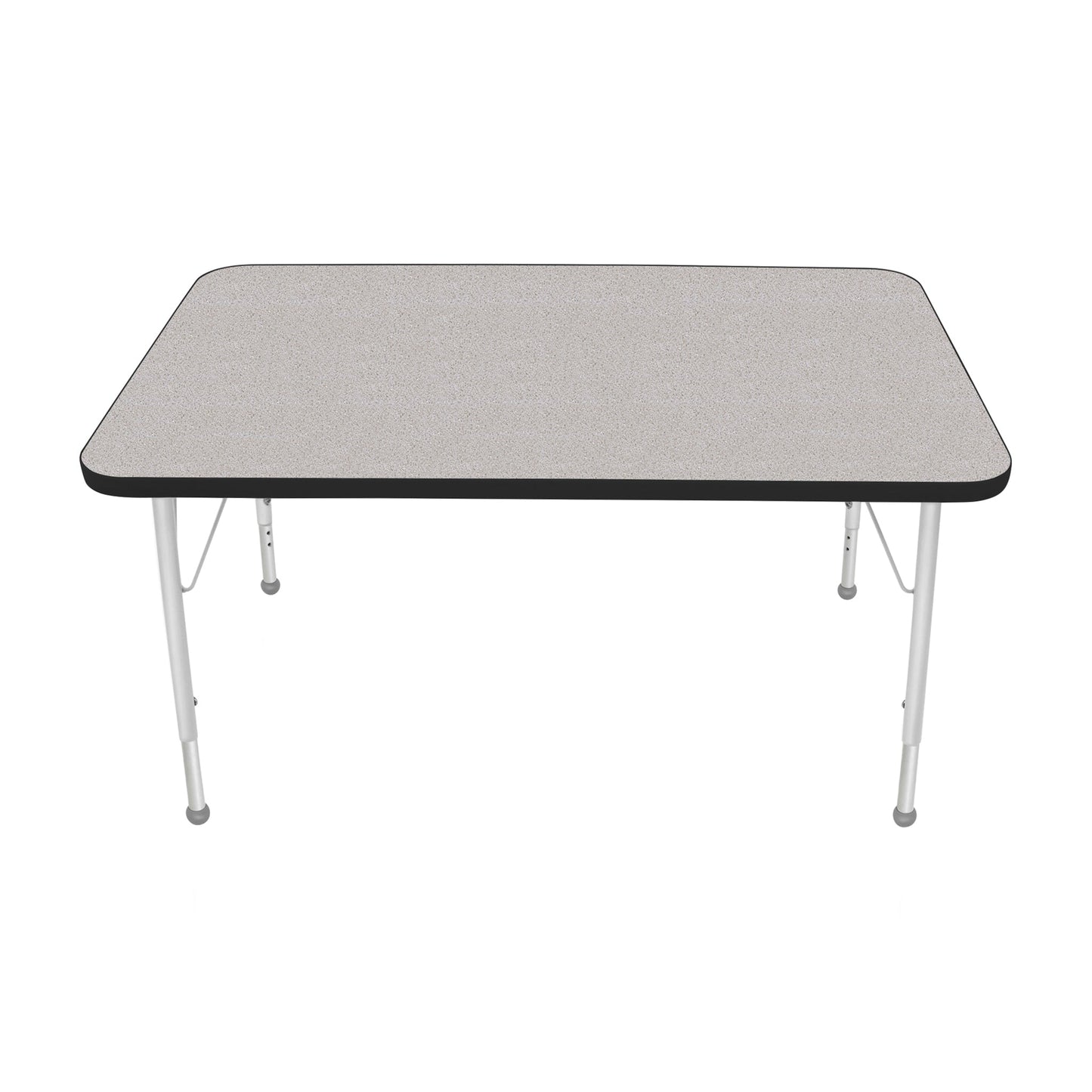 Mahar Creative Colors Small Rectangle Activity Table Preschool Height Adjustable Legs 48"W x 30"D x 17" - 25"H (MHR-3048LO)