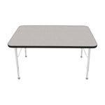 Mahar Creative Colors Small Rectangle Activity Table Preschool Height Adjustable Legs 48