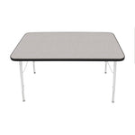 Mahar Creative Colors Small Rectangle Activity Table Preschool Height Adjustable Legs 48