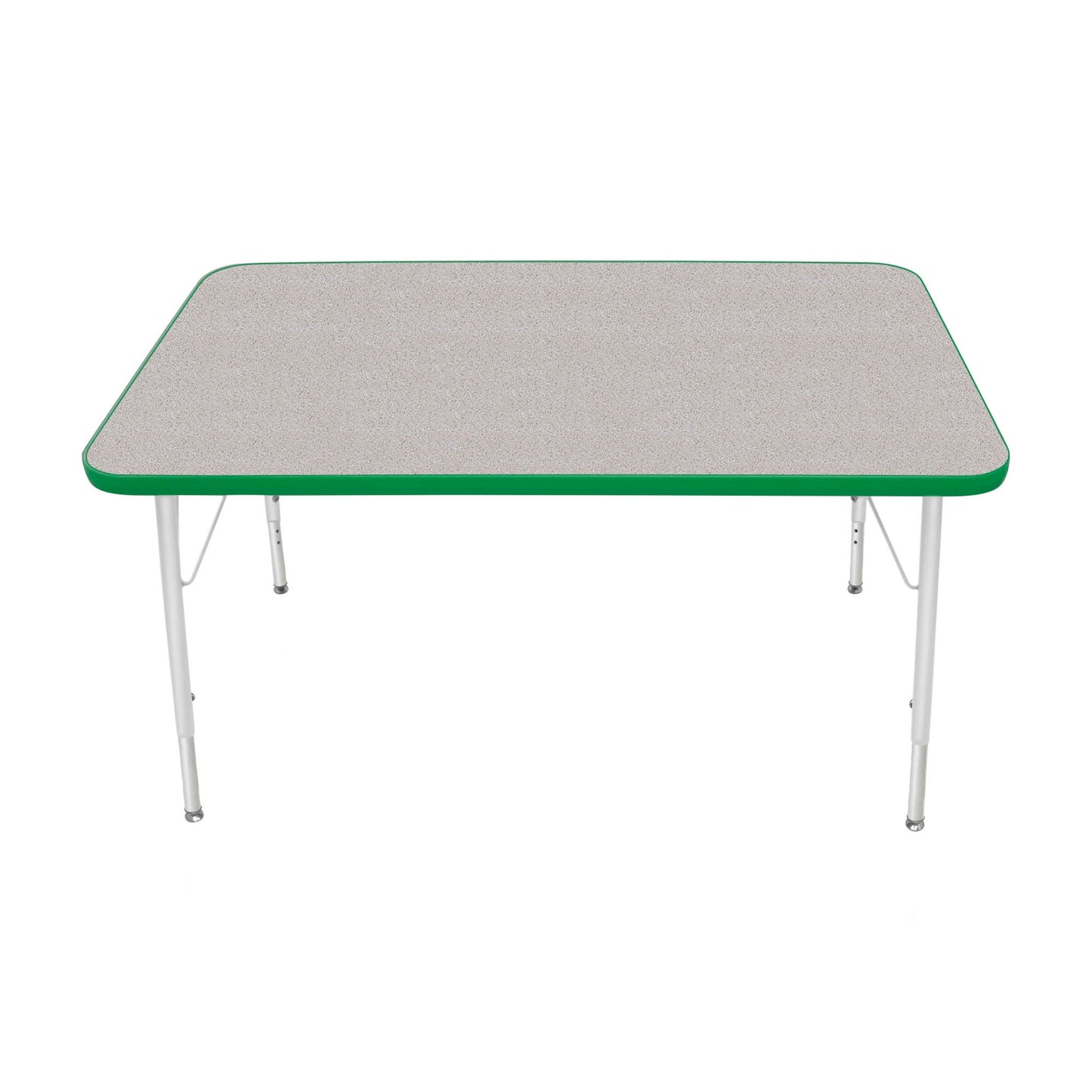 Mahar Creative Colors Small Rectangle Activity Table Preschool Height Adjustable Legs 48"W x 30"D x 17" - 25"H (MHR-3048LO)