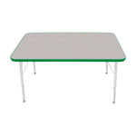 Mahar Creative Colors Small Rectangle Activity Table Preschool Height Adjustable Legs 48