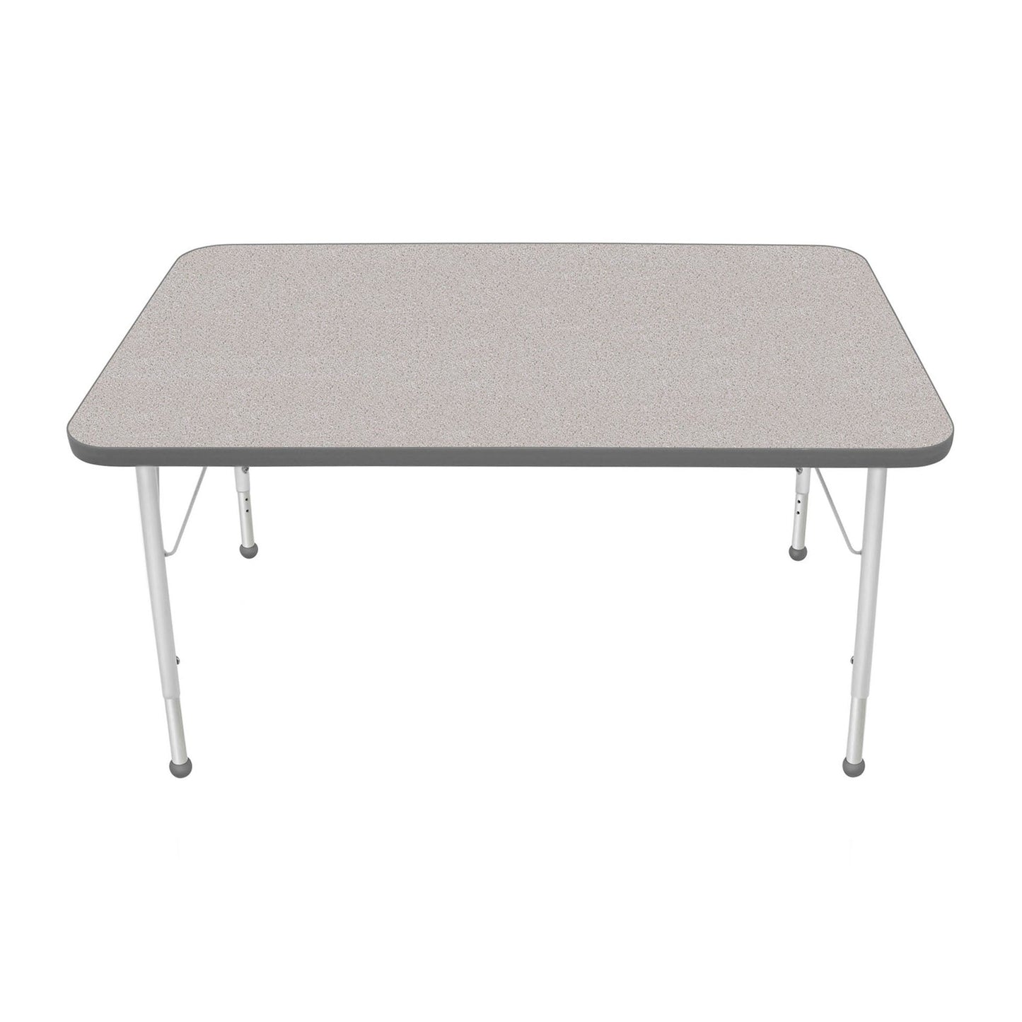 Mahar Creative Colors Small Rectangle Activity Table Preschool Height Adjustable Legs 48"W x 30"D x 17" - 25"H (MHR-3048LO)