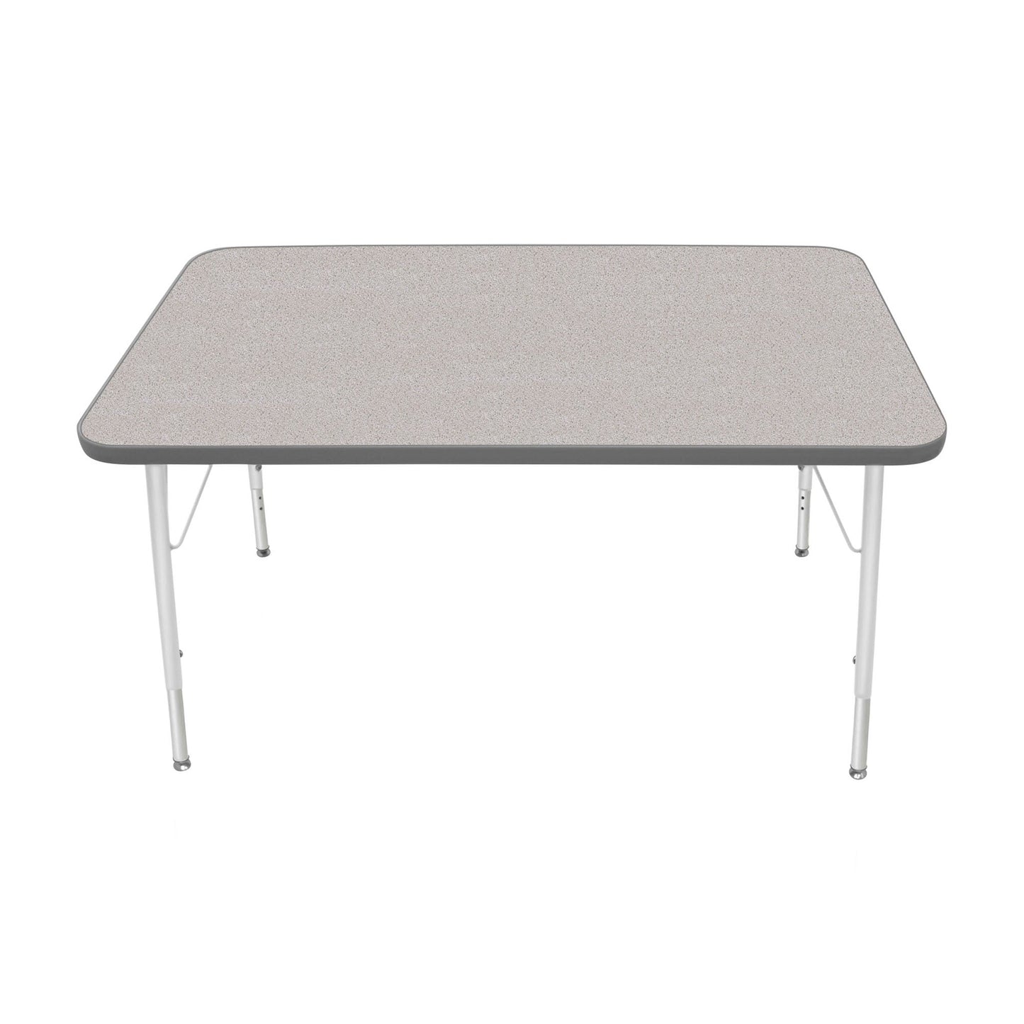 Mahar Creative Colors Small Rectangle Activity Table Preschool Height Adjustable Legs 48"W x 30"D x 17" - 25"H (MHR-3048LO)
