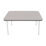 Mahar Creative Colors Small Rectangle Activity Table Preschool Height Adjustable Legs 48