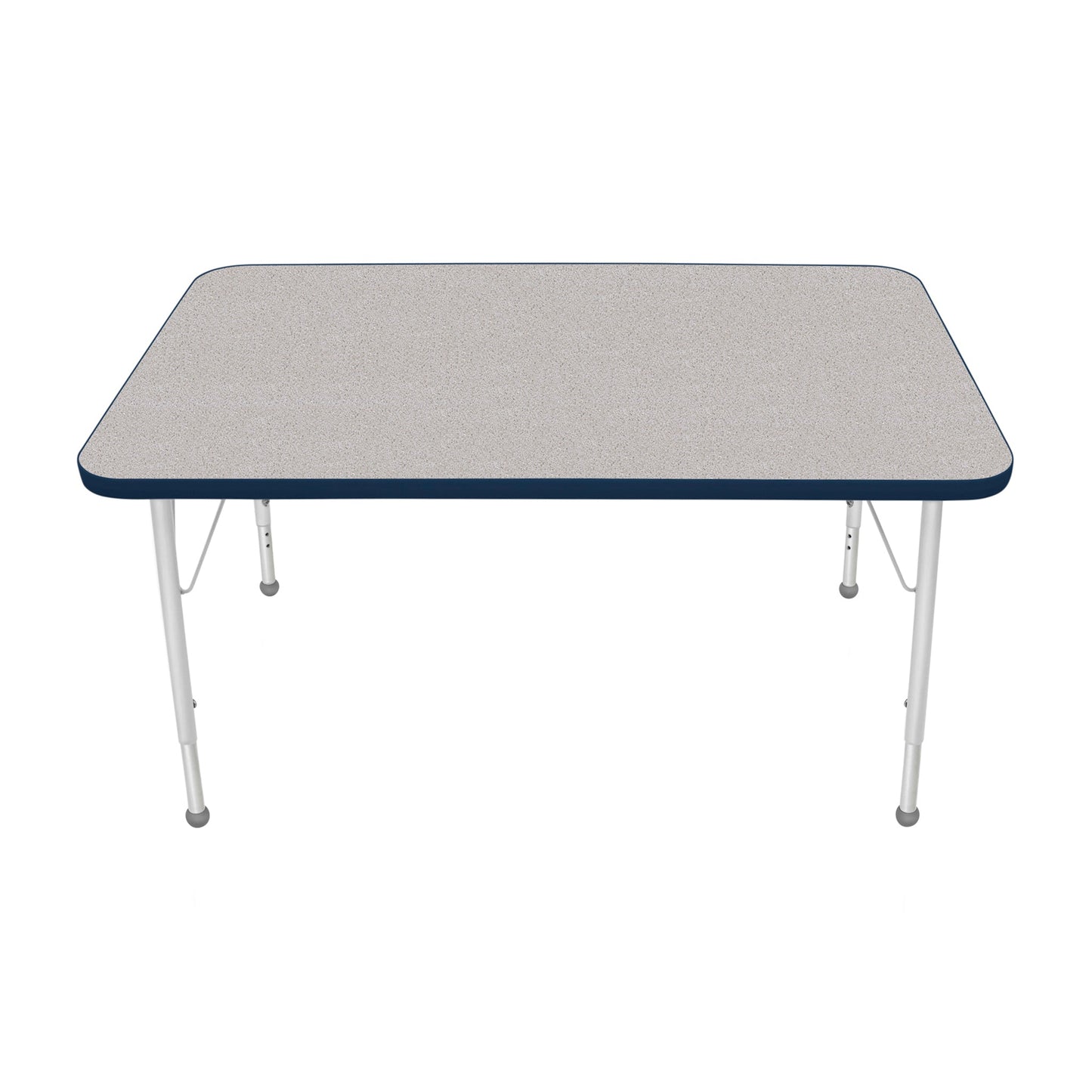 Mahar Creative Colors Small Rectangle Activity Table Preschool Height Adjustable Legs 48"W x 30"D x 17" - 25"H (MHR-3048LO)
