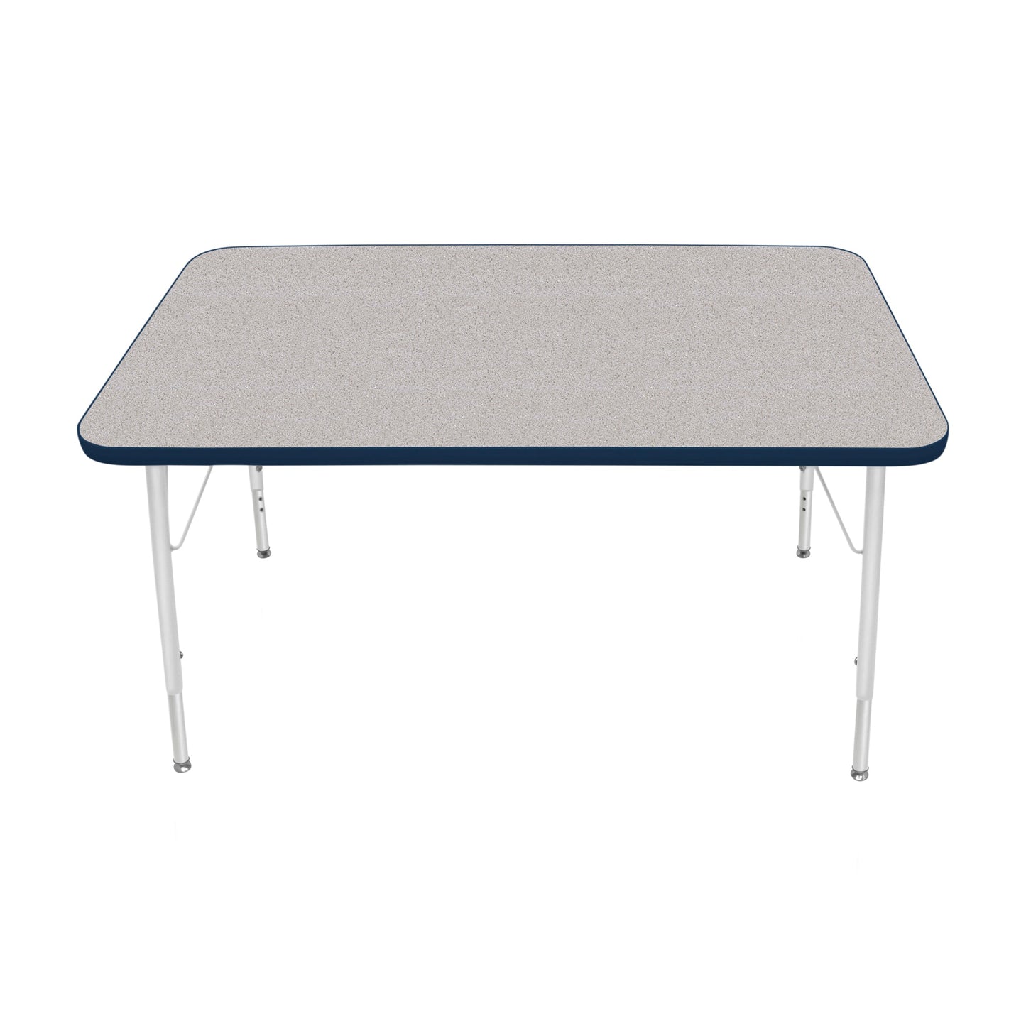 Mahar Creative Colors Small Rectangle Activity Table Preschool Height Adjustable Legs 48"W x 30"D x 17" - 25"H (MHR-3048LO)