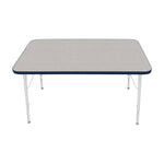 Mahar Creative Colors Small Rectangle Activity Table Preschool Height Adjustable Legs 48