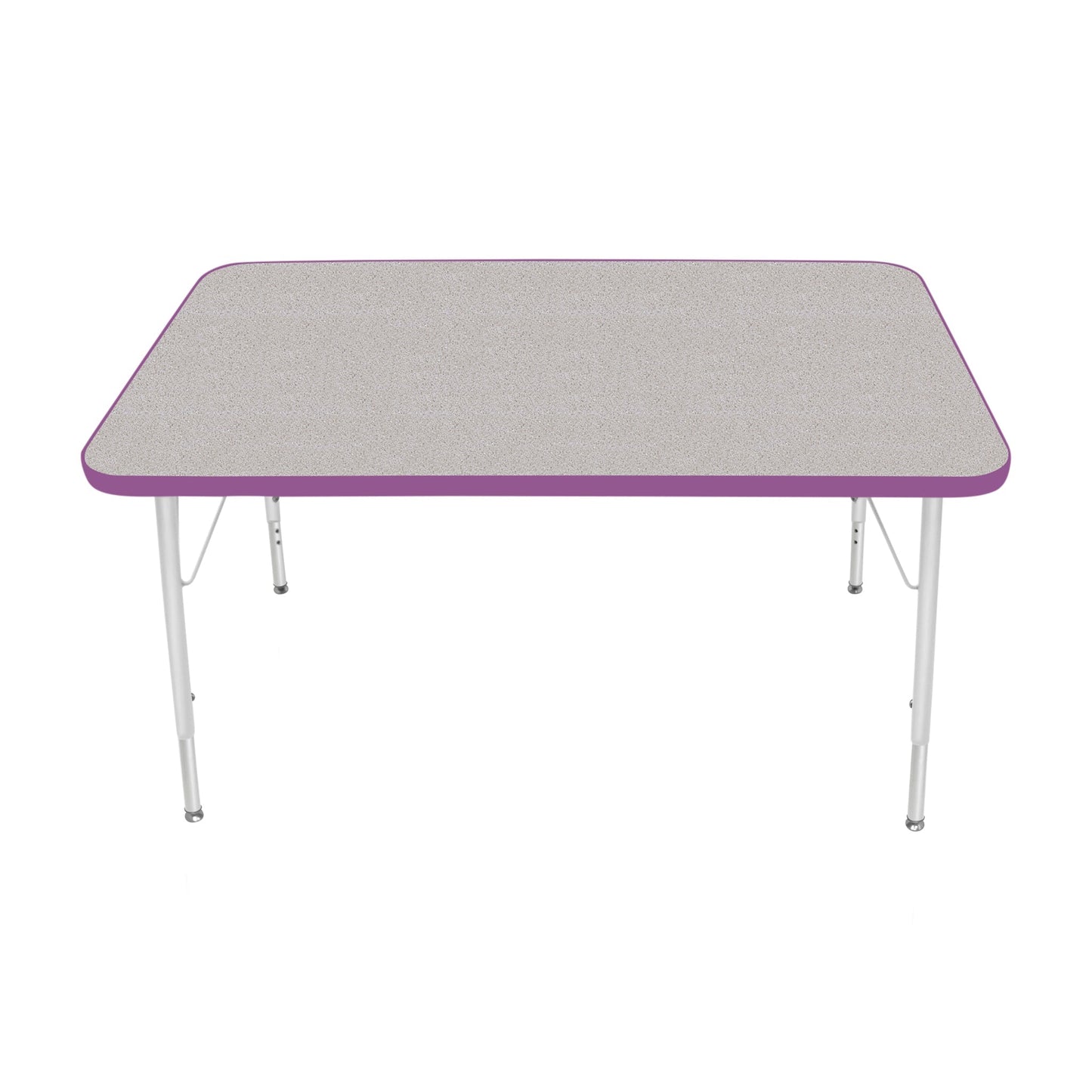 Mahar Creative Colors Small Rectangle Activity Table Preschool Height Adjustable Legs 48"W x 30"D x 17" - 25"H (MHR-3048LO)