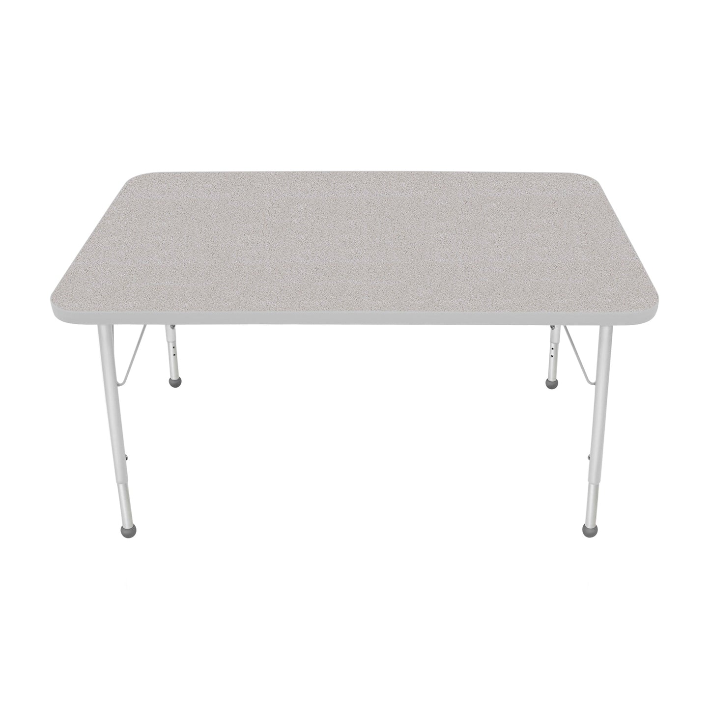 Mahar Creative Colors Small Rectangle Activity Table Preschool Height Adjustable Legs 48"W x 30"D x 17" - 25"H (MHR-3048LO)