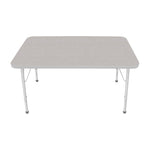 Mahar Creative Colors Small Rectangle Activity Table Preschool Height Adjustable Legs 48