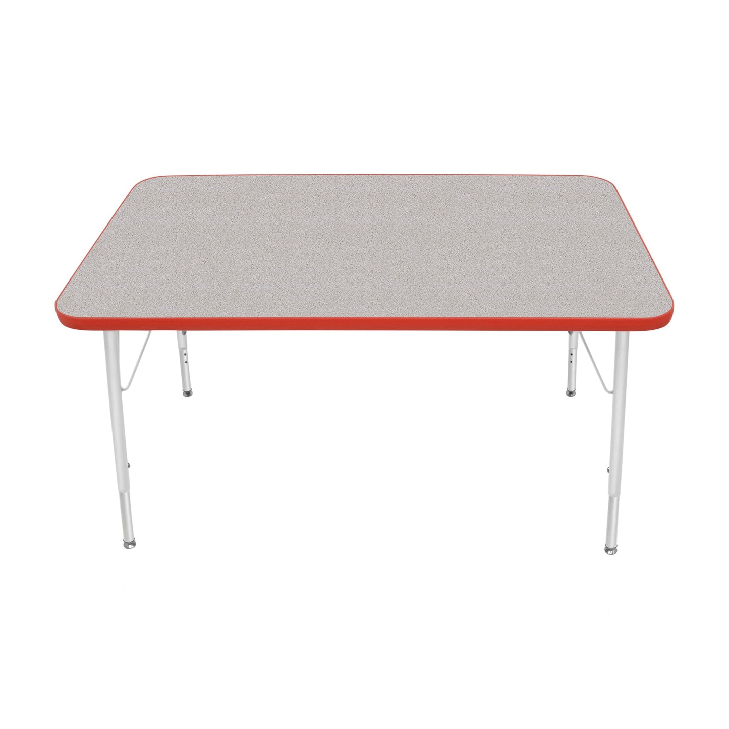Mahar Creative Colors Small Rectangle Activity Table Preschool Height Adjustable Legs 48"W x 30"D x 17" - 25"H (MHR-3048LO)