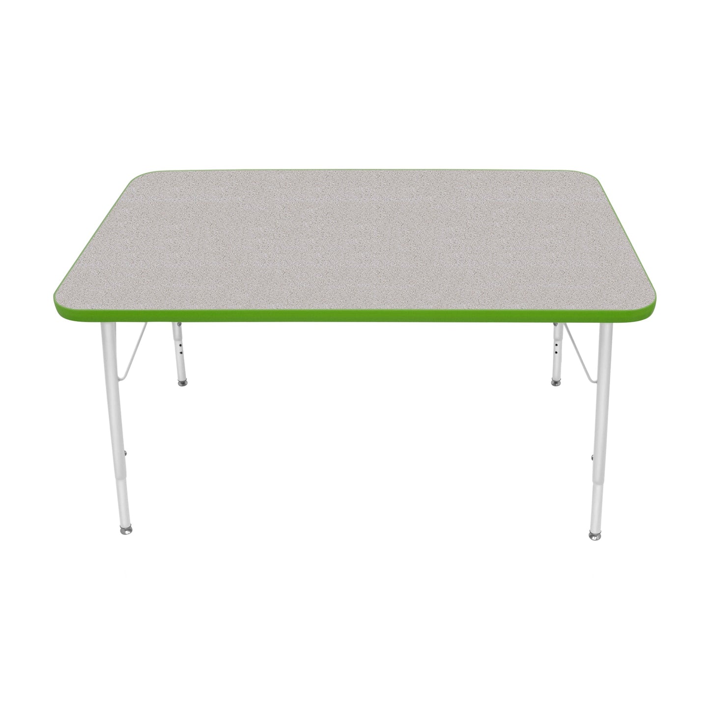 Mahar Creative Colors Small Rectangle Activity Table Preschool Height Adjustable Legs 48"W x 30"D x 17" - 25"H (MHR-3048LO)