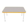 Mahar Creative Colors Small Rectangle Activity Table Preschool Height Adjustable Legs 48