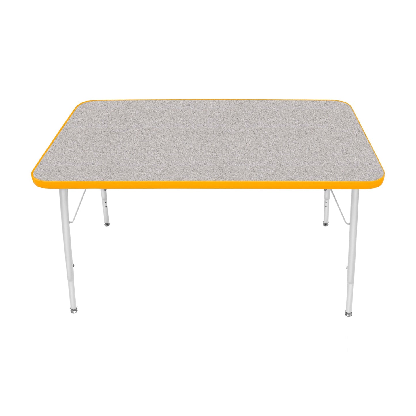 Mahar Creative Colors Small Rectangle Activity Table Preschool Height Adjustable Legs 48"W x 30"D x 17" - 25"H (MHR-3048LO)