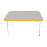 Mahar Creative Colors Small Rectangle Activity Table Preschool Height Adjustable Legs 48