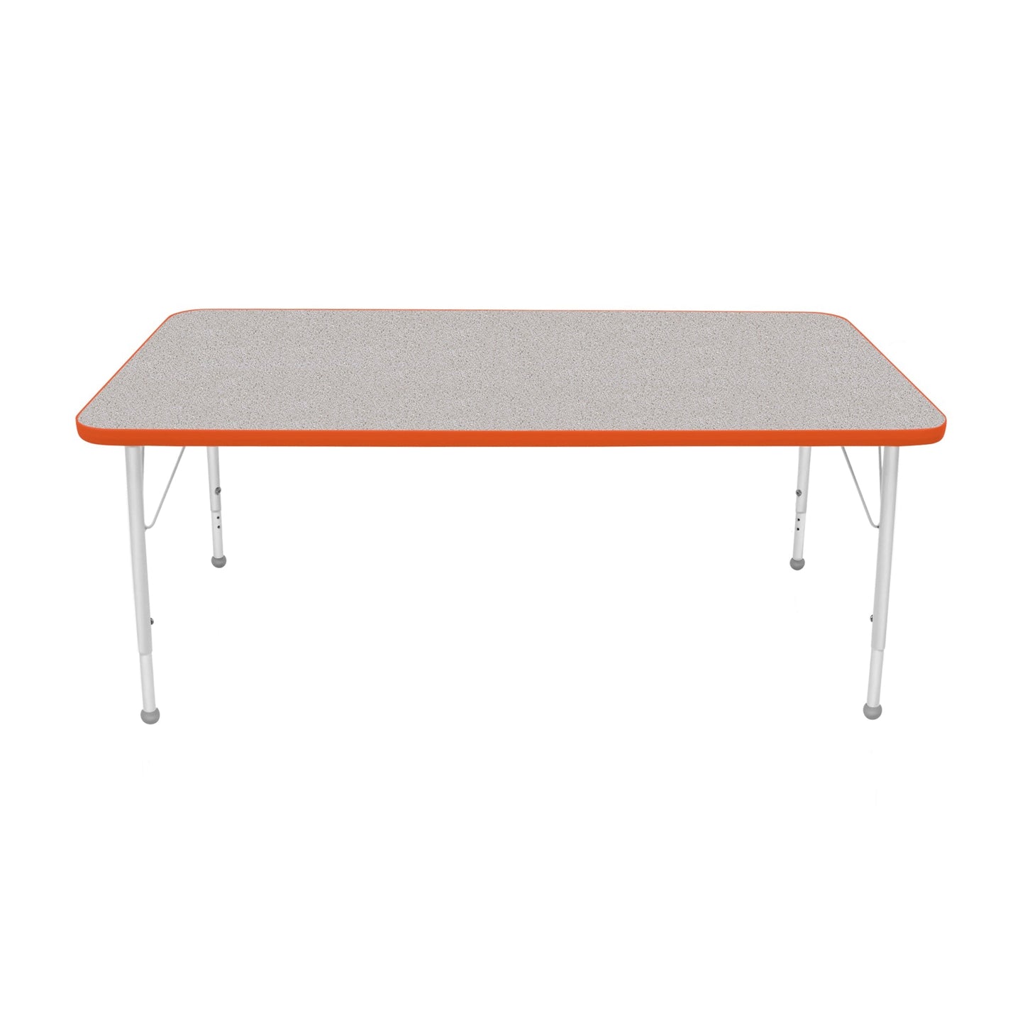 Mahar Creative Colors Large Rectangle Activity Table Preschool Height Adjustable Legs 60"W x 30"D x 17" - 25"H (MHR-3060LO)