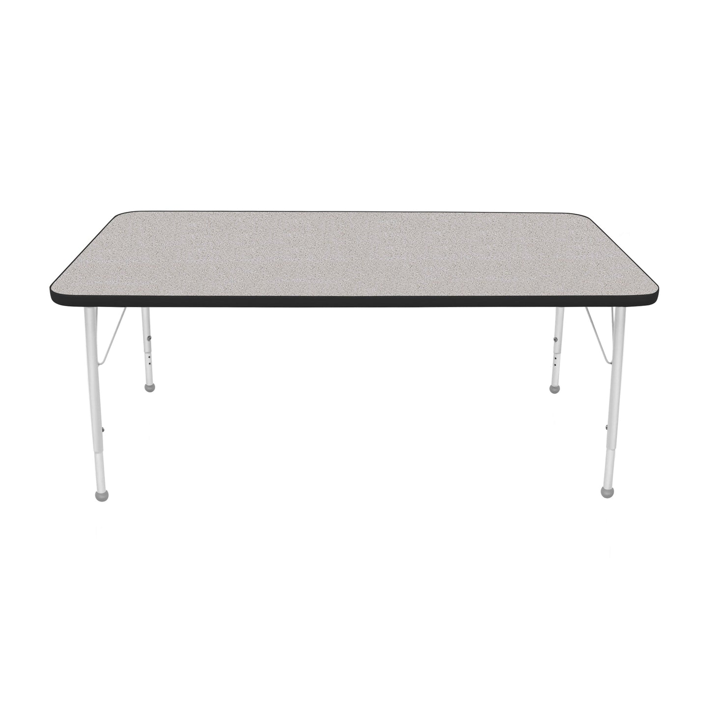 Mahar Creative Colors Large Rectangle Activity Table Preschool Height Adjustable Legs 60"W x 30"D x 17" - 25"H (MHR-3060LO)