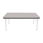 Mahar Creative Colors Large Rectangle Activity Table Preschool Height Adjustable Legs 60