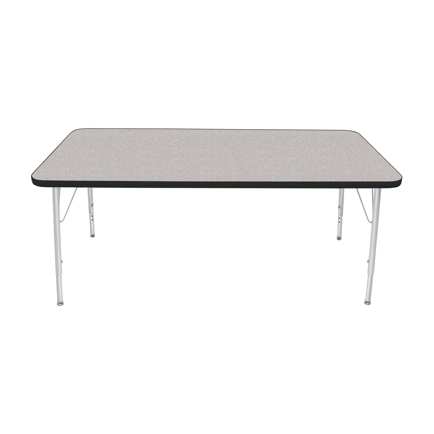 Mahar Creative Colors Large Rectangle Activity Table Preschool Height Adjustable Legs 60"W x 30"D x 17" - 25"H (MHR-3060LO)