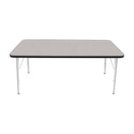 Mahar Creative Colors Large Rectangle Activity Table Preschool Height Adjustable Legs 60