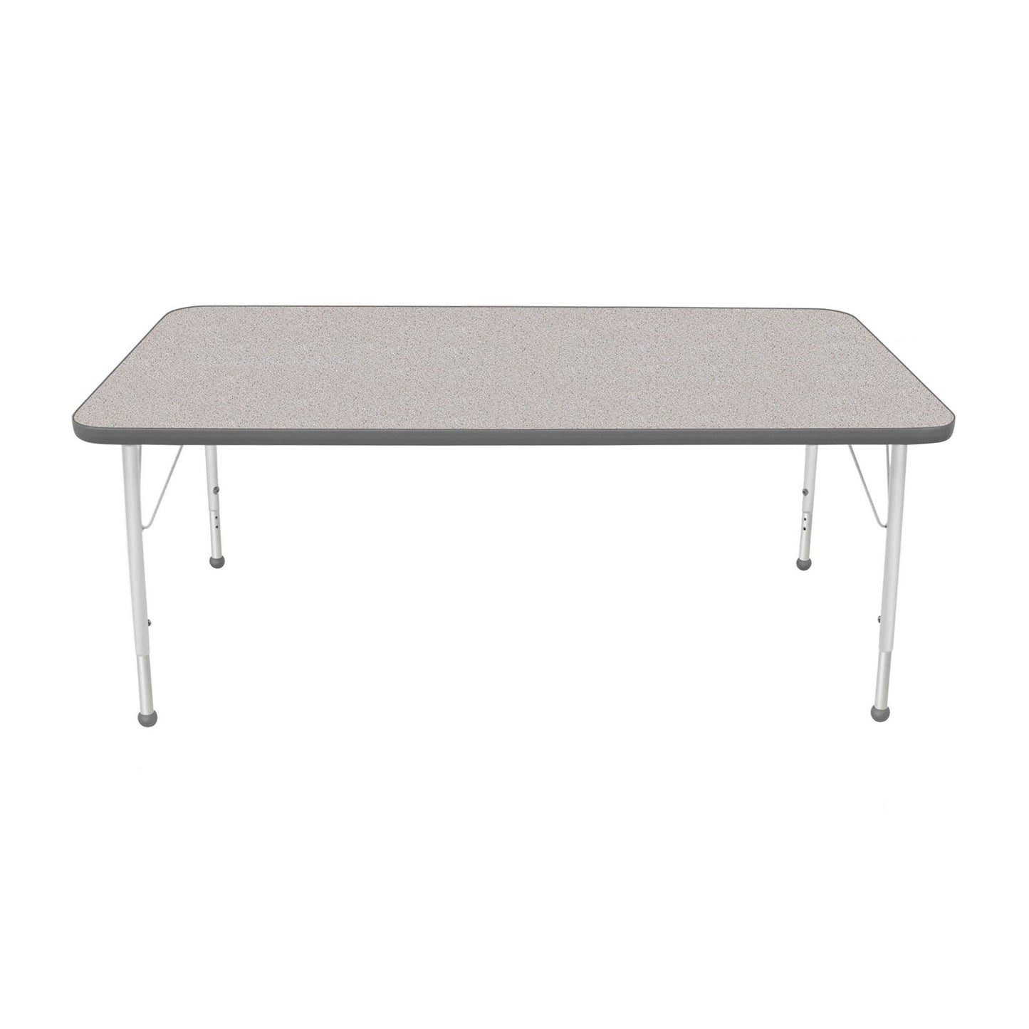 Mahar Creative Colors Large Rectangle Activity Table Preschool Height Adjustable Legs 60"W x 30"D x 17" - 25"H (MHR-3060LO)