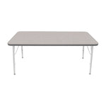 Mahar Creative Colors Large Rectangle Activity Table Preschool Height Adjustable Legs 60