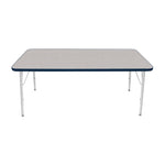 Mahar Creative Colors Large Rectangle Activity Table Preschool Height Adjustable Legs 60