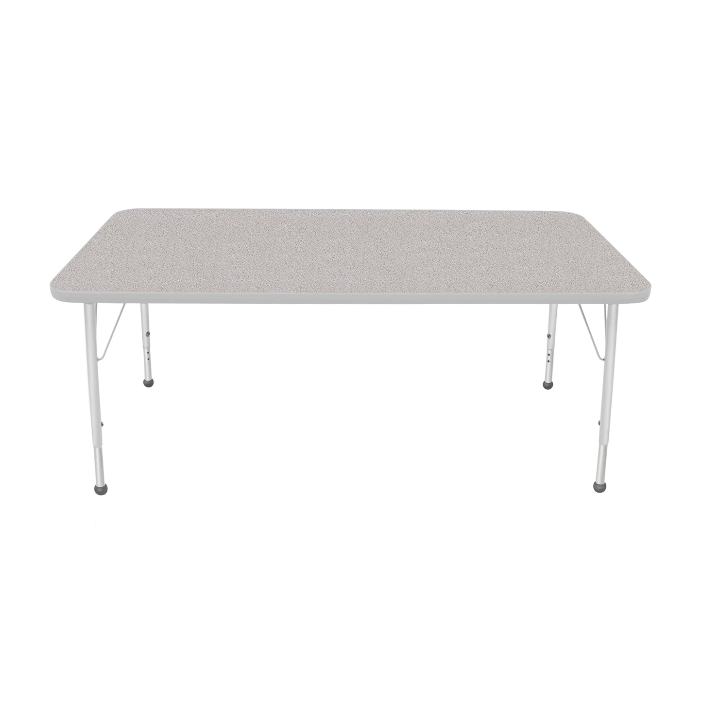 Mahar Creative Colors Large Rectangle Activity Table Preschool Height Adjustable Legs 60"W x 30"D x 17" - 25"H (MHR-3060LO)