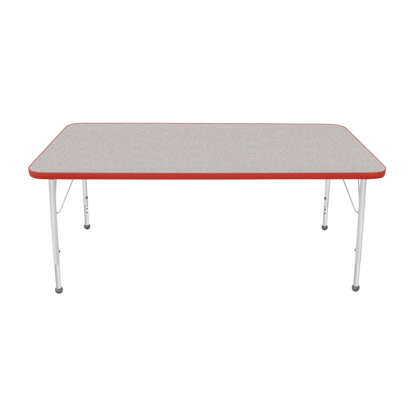 Mahar Creative Colors Large Rectangle Activity Table Preschool Height Adjustable Legs 60"W x 30"D x 17" - 25"H (MHR-3060LO)
