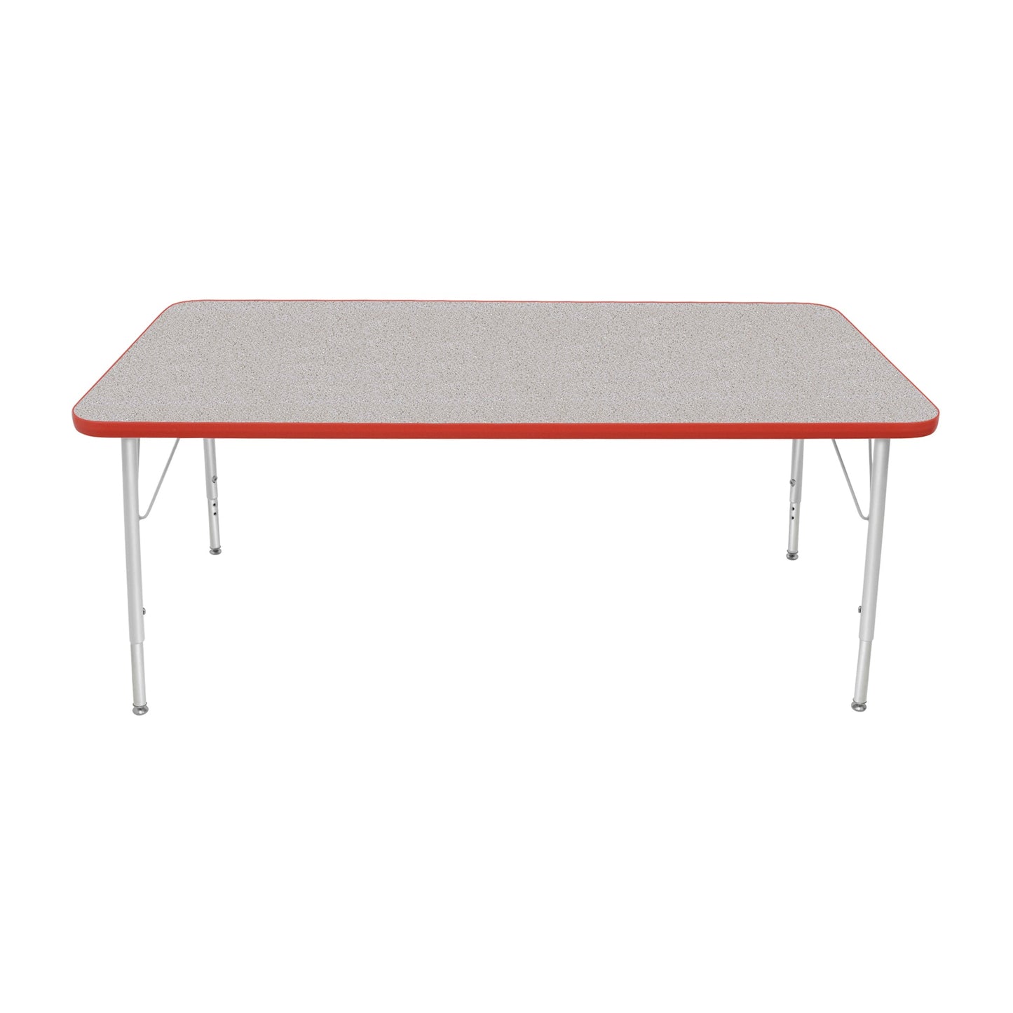 Mahar Creative Colors Large Rectangle Activity Table Preschool Height Adjustable Legs 60"W x 30"D x 17" - 25"H (MHR-3060LO)