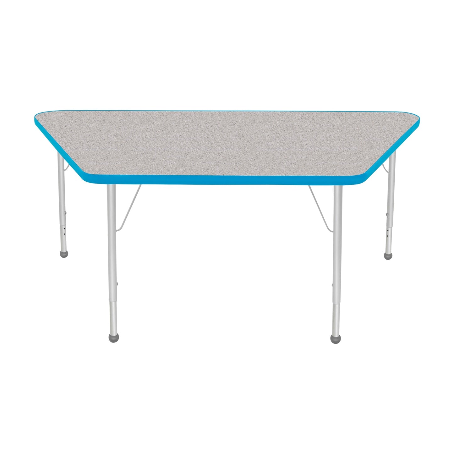 Mahar Creative Colors Large Trapezoid Activity Table Preschool Height Adjustable Legs 60"W x 30"D x 17" - 25"H (MHR-3060TLO)