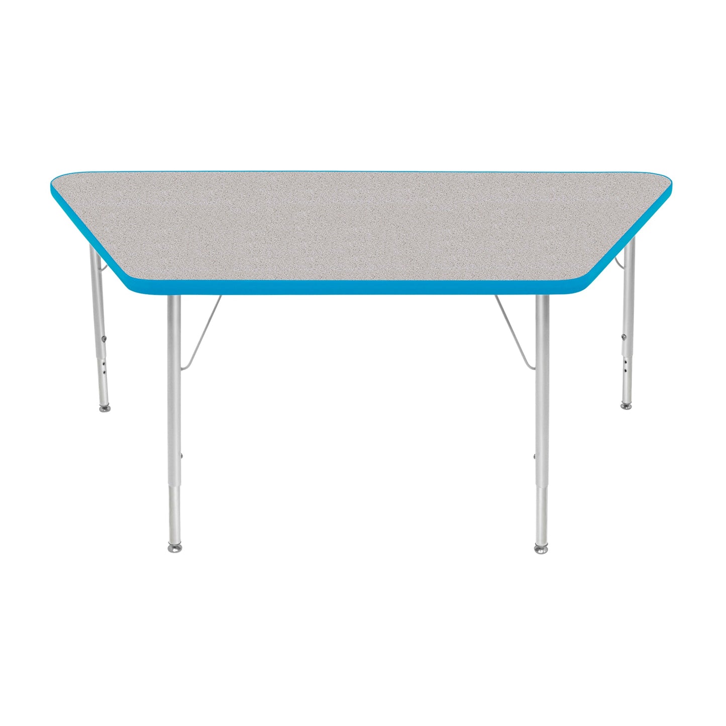 Mahar Creative Colors Large Trapezoid Activity Table Preschool Height Adjustable Legs 60"W x 30"D x 17" - 25"H (MHR-3060TLO)
