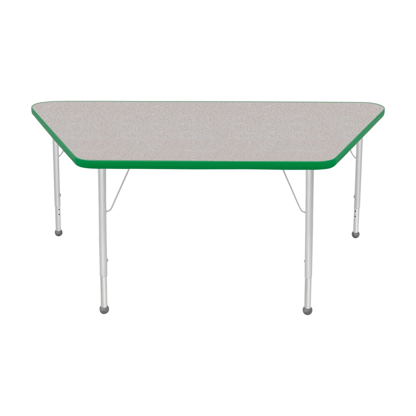 Mahar Creative Colors Large Trapezoid Activity Table Preschool Height Adjustable Legs 60"W x 30"D x 17" - 25"H (MHR-3060TLO)