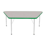 Mahar Creative Colors Large Trapezoid Activity Table Preschool Height Adjustable Legs 60