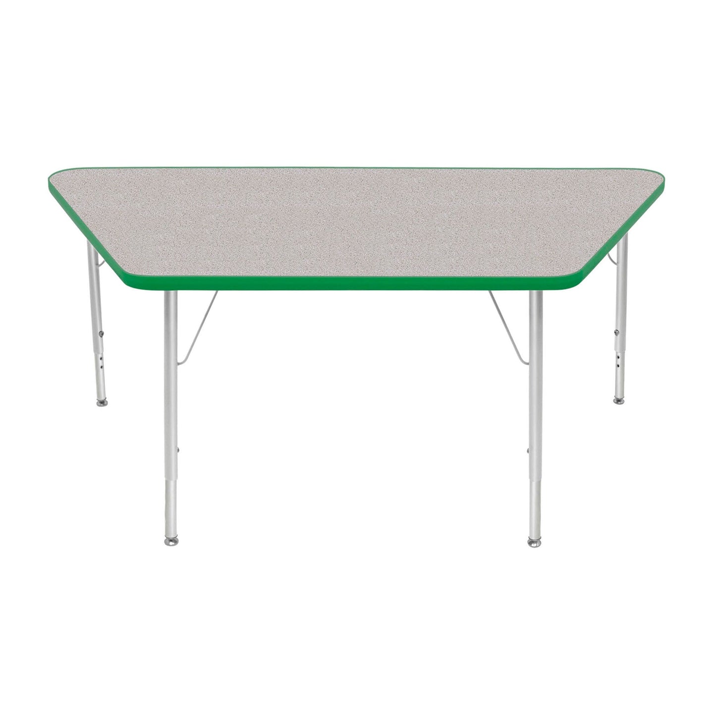 Mahar Creative Colors Large Trapezoid Activity Table Preschool Height Adjustable Legs 60"W x 30"D x 17" - 25"H (MHR-3060TLO)