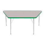 Mahar Creative Colors Large Trapezoid Activity Table Preschool Height Adjustable Legs 60