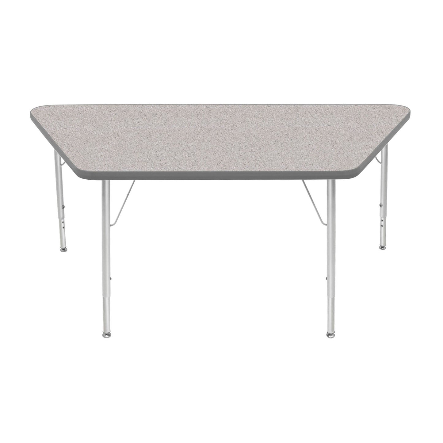Mahar Creative Colors Large Trapezoid Activity Table Preschool Height Adjustable Legs 60"W x 30"D x 17" - 25"H (MHR-3060TLO)