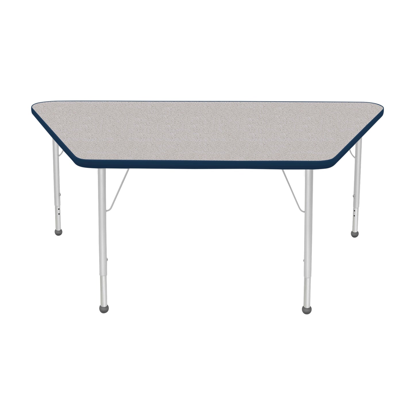 Mahar Creative Colors Large Trapezoid Activity Table Preschool Height Adjustable Legs 60"W x 30"D x 17" - 25"H (MHR-3060TLO)