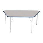 Mahar Creative Colors Large Trapezoid Activity Table Preschool Height Adjustable Legs 60
