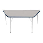 Mahar Creative Colors Large Trapezoid Activity Table Preschool Height Adjustable Legs 60