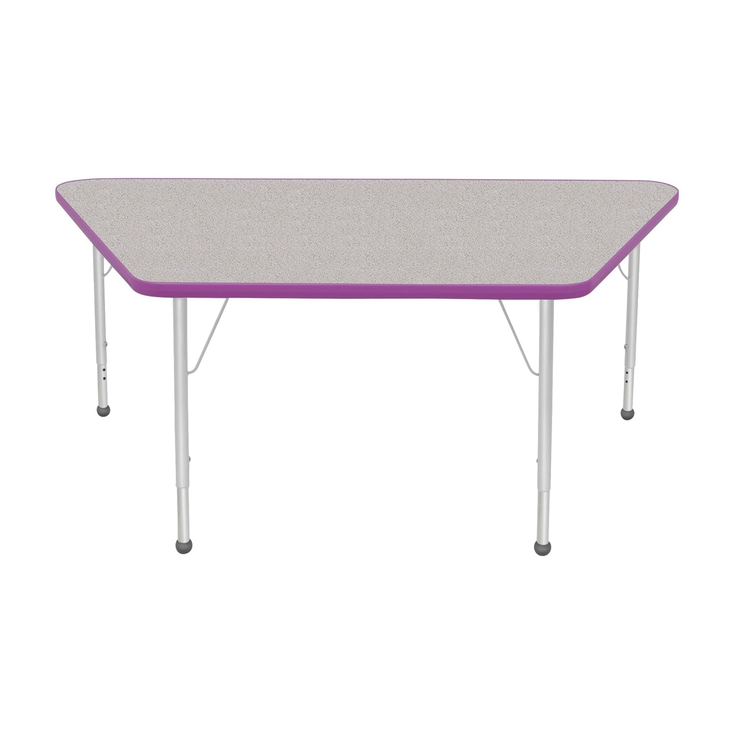 Mahar Creative Colors Large Trapezoid Activity Table Preschool Height Adjustable Legs 60"W x 30"D x 17" - 25"H (MHR-3060TLO)