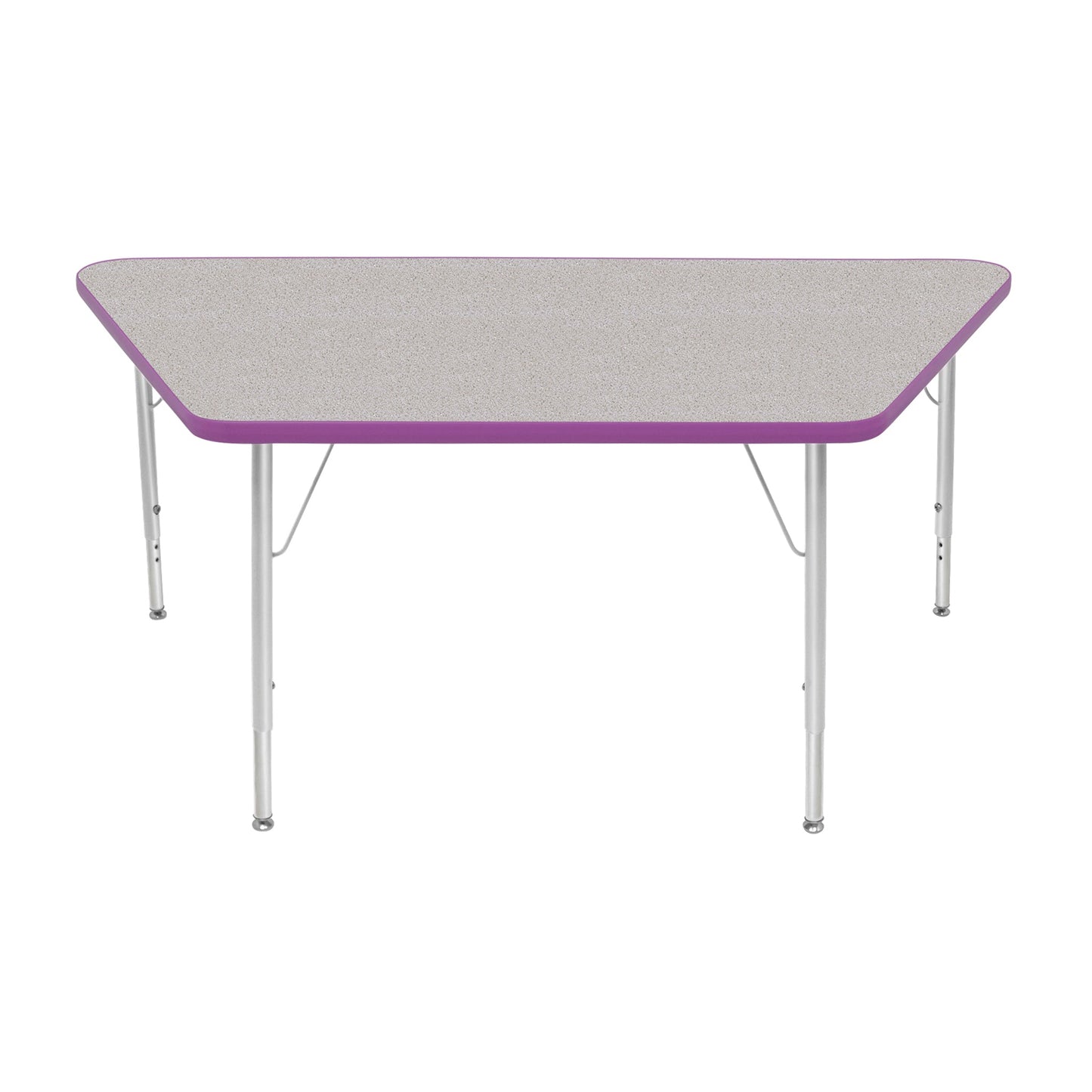 Mahar Creative Colors Large Trapezoid Activity Table Preschool Height Adjustable Legs 60"W x 30"D x 17" - 25"H (MHR-3060TLO)