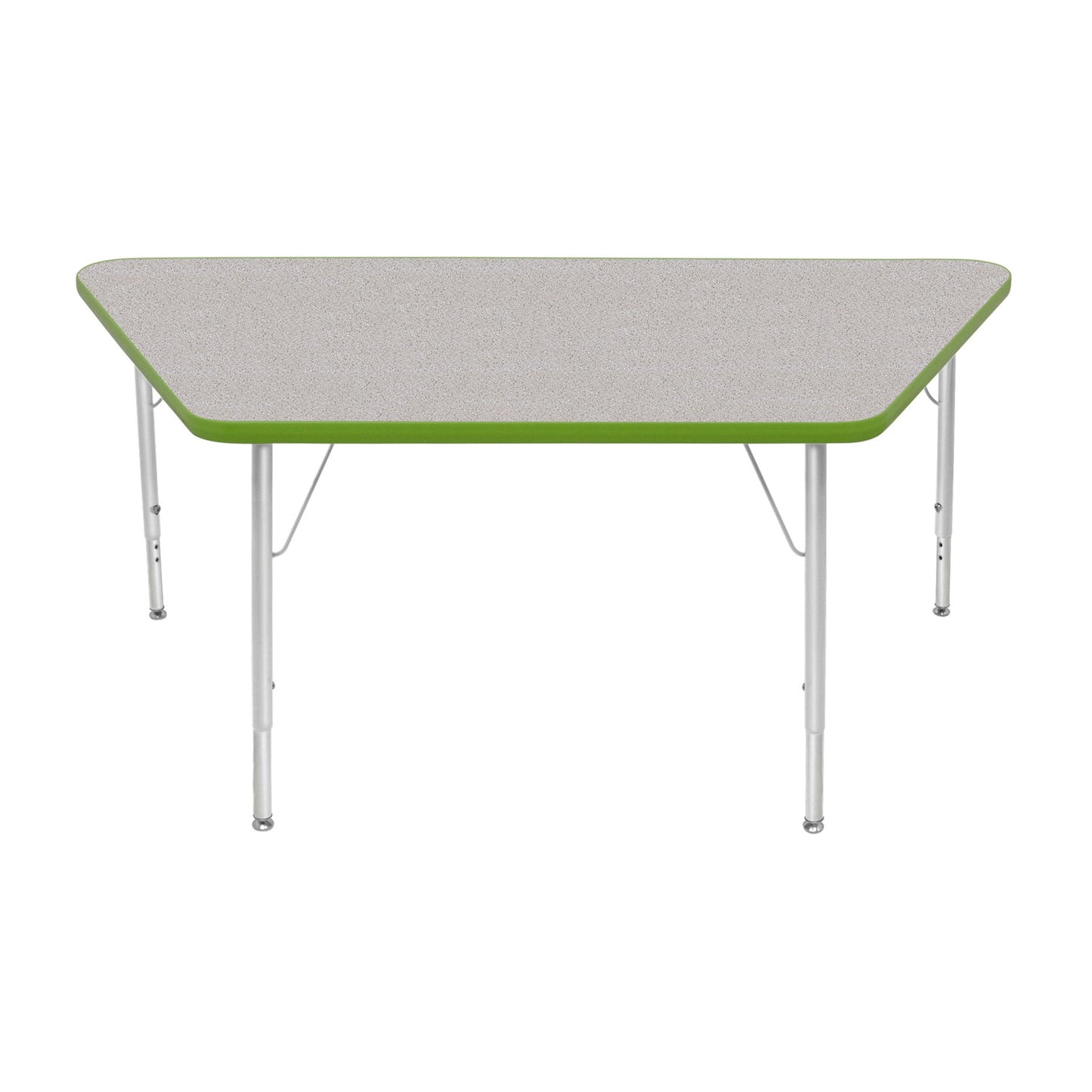 Mahar Creative Colors Large Trapezoid Activity Table Preschool Height Adjustable Legs 60"W x 30"D x 17" - 25"H (MHR-3060TLO)