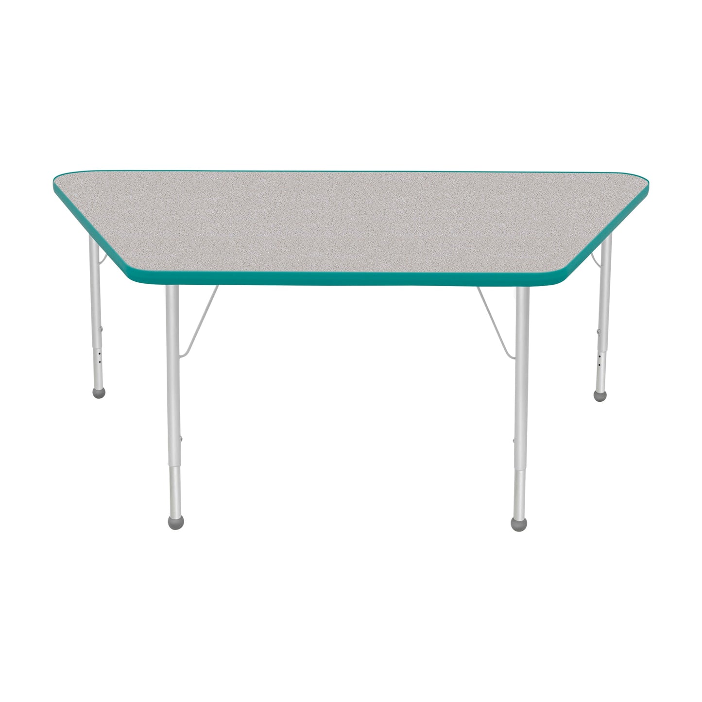 Mahar Creative Colors Large Trapezoid Activity Table Preschool Height Adjustable Legs 60"W x 30"D x 17" - 25"H (MHR-3060TLO)