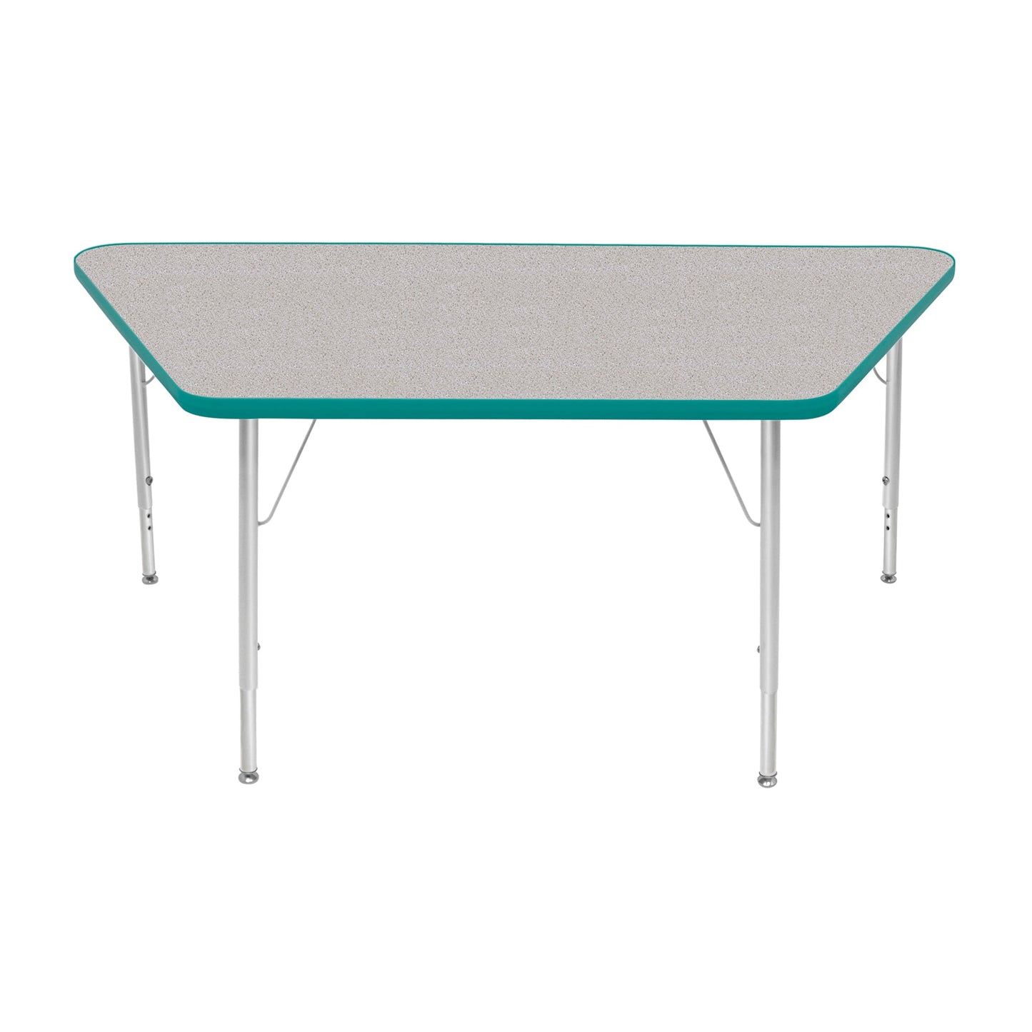 Mahar Creative Colors Large Trapezoid Activity Table Preschool Height Adjustable Legs 60"W x 30"D x 17" - 25"H (MHR-3060TLO)
