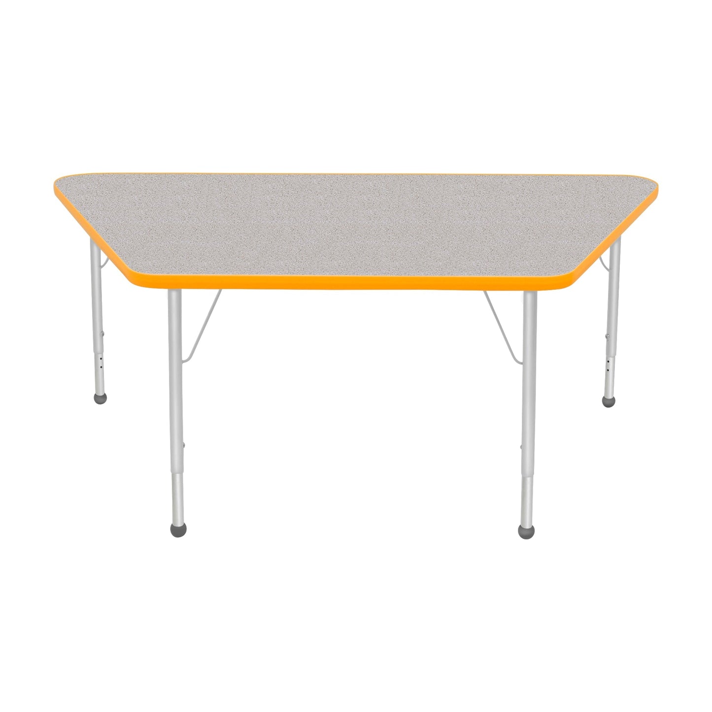 Mahar Creative Colors Large Trapezoid Activity Table Preschool Height Adjustable Legs 60"W x 30"D x 17" - 25"H (MHR-3060TLO)