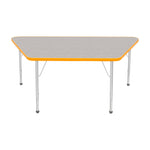 Mahar Creative Colors Large Trapezoid Activity Table Preschool Height Adjustable Legs 60