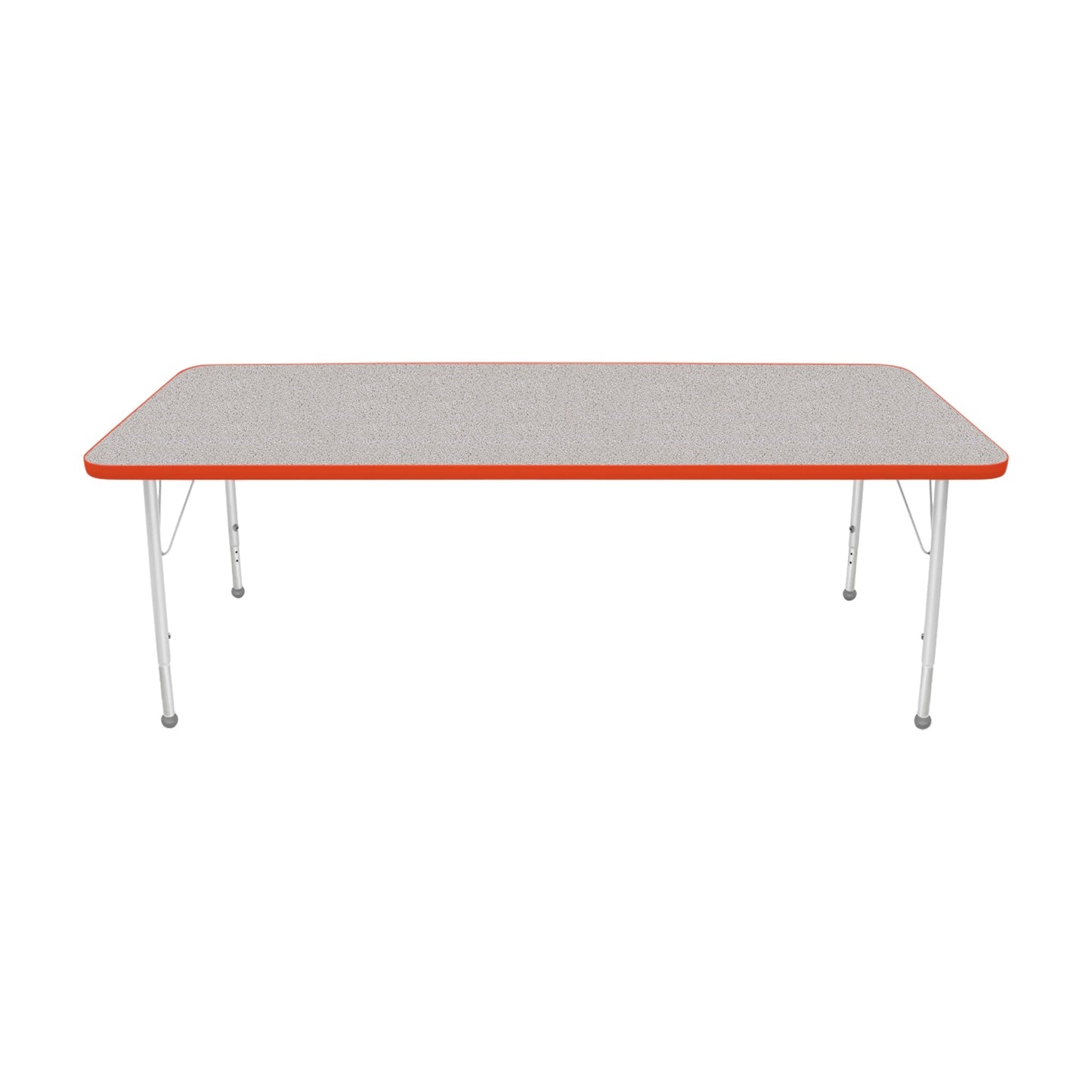 Mahar Creative Colors Small Rectangle Activity Table Preschool Height Adjustable Legs 72"W x 30"D x 17" - 25"H (MHR-3072LO)
