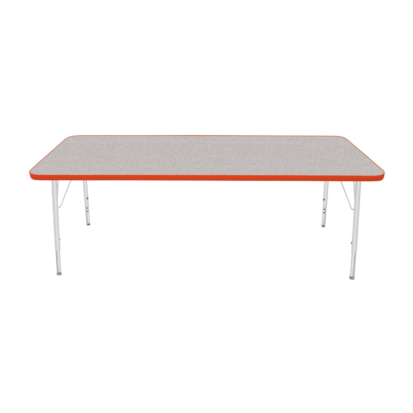 Mahar Creative Colors Small Rectangle Activity Table Preschool Height Adjustable Legs 72"W x 30"D x 17" - 25"H (MHR-3072LO)