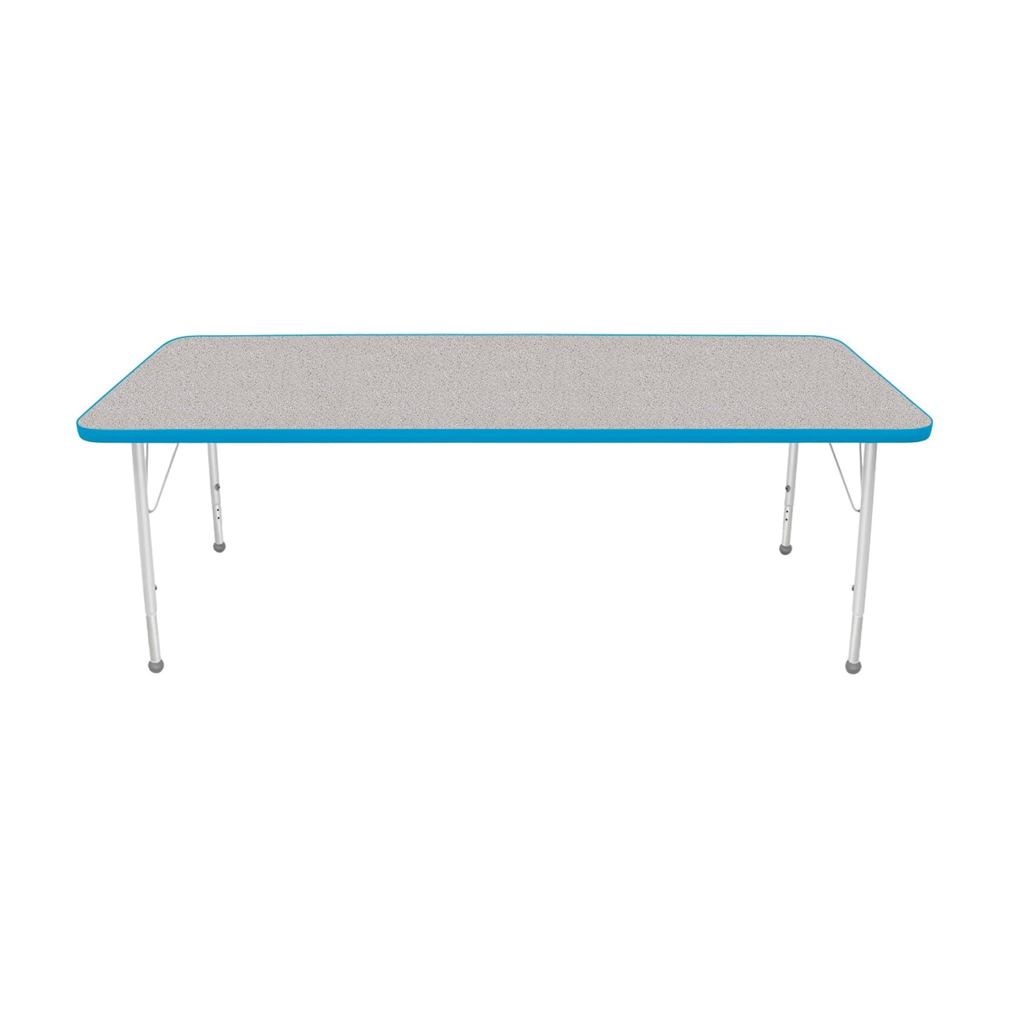 Mahar Creative Colors Small Rectangle Activity Table Preschool Height Adjustable Legs 72"W x 30"D x 17" - 25"H (MHR-3072LO)
